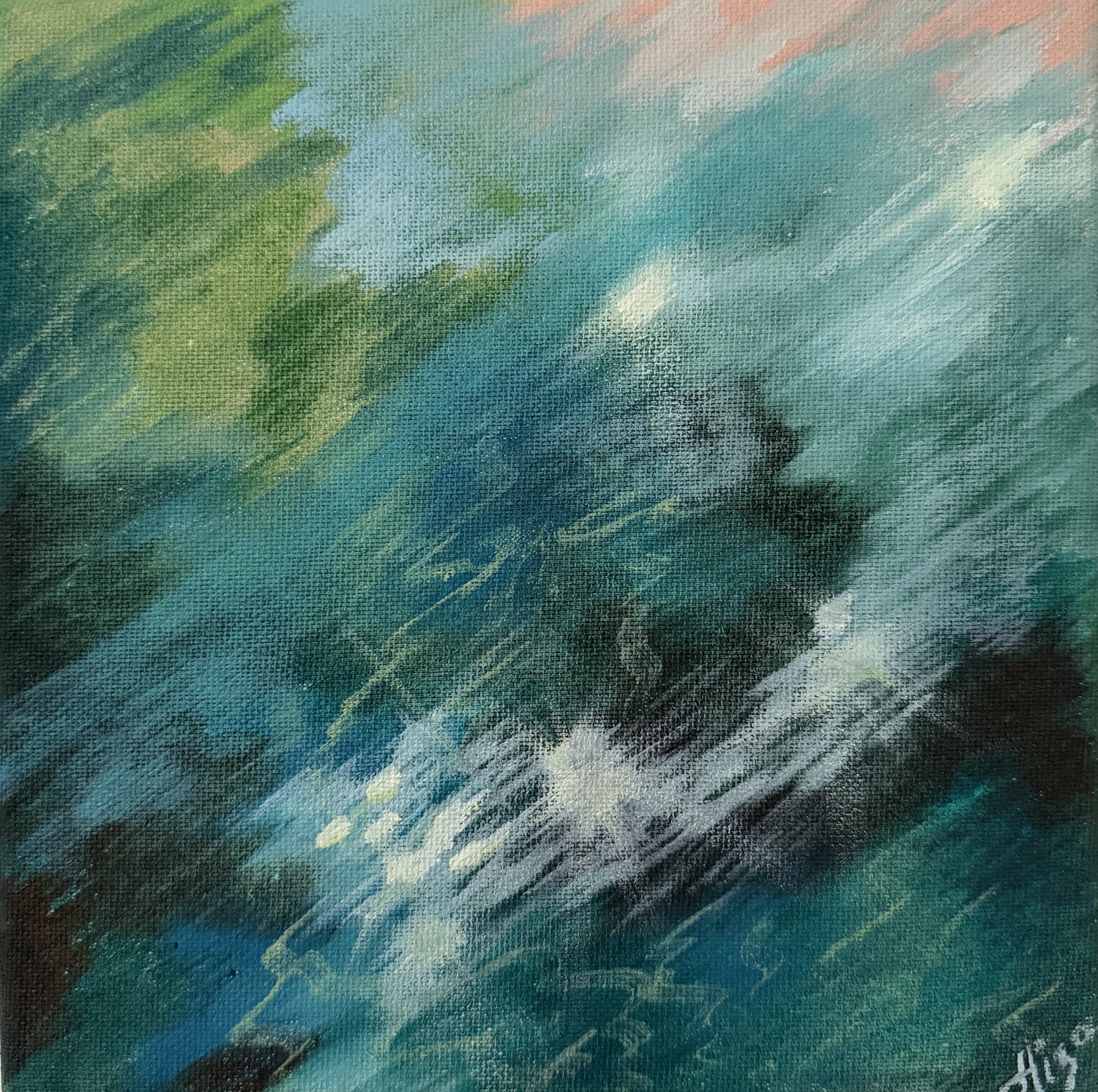 Sea Memory Aisylu Burangulova Original painting for sale