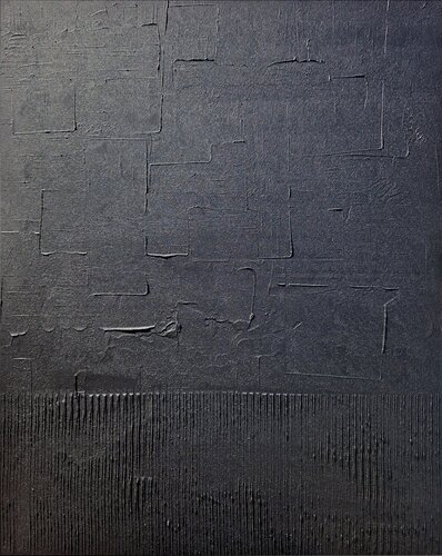 MONOCHROME NOIR L12 van Sandrine Hartmann, Schilderij te koop op Singulart
