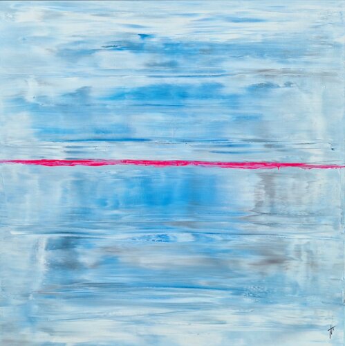 LES MOTS BLEUS de Sandrine Hartmann, Pintura a la venta en Singulart
