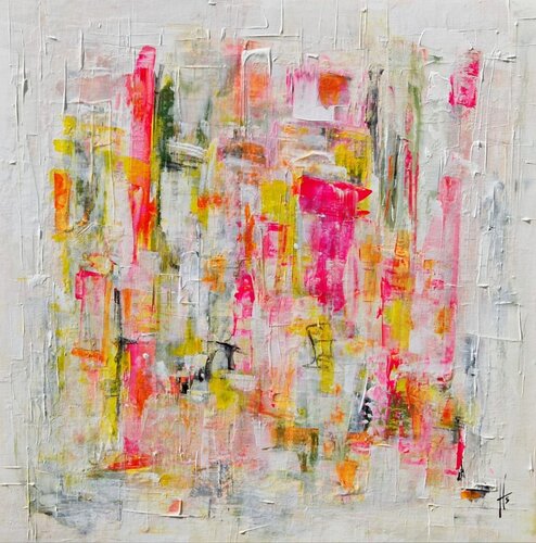 BOUQUET FINAL di Sandrine Hartmann, Pittura in vendita su Singulart