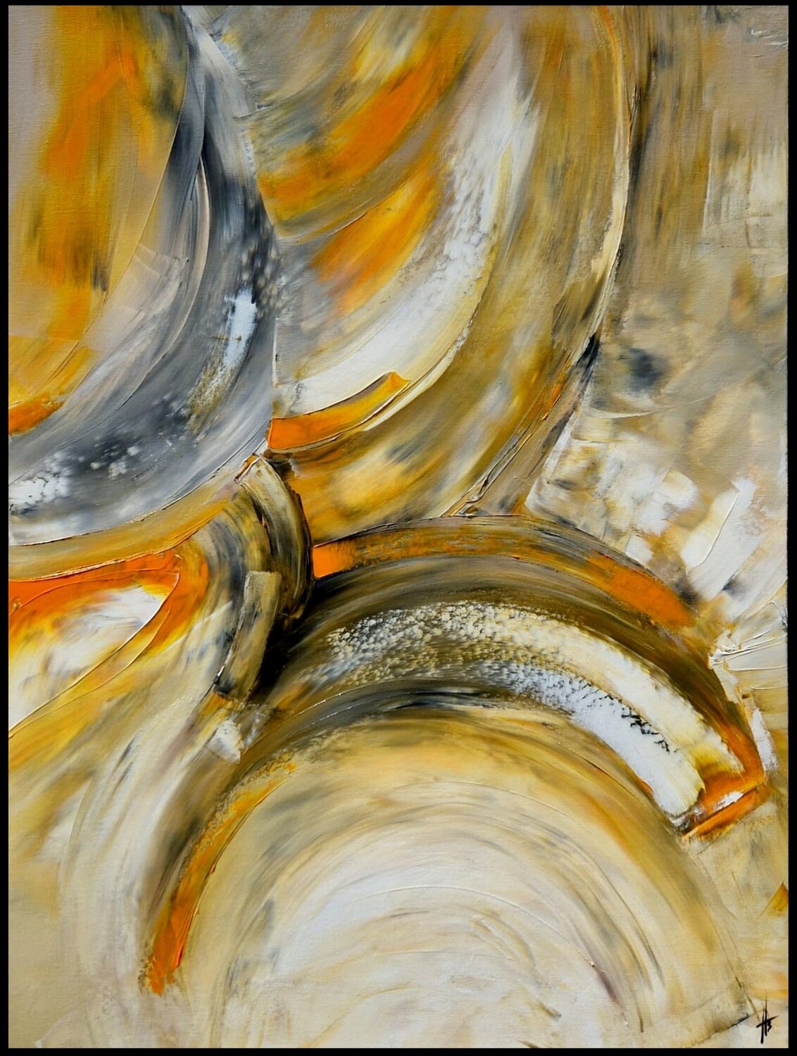 ECLAT CADMIUM Sandrine Hartmann Origineel schilderij te koop