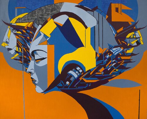 Fox hunting, AndrBel di Andr Bel, Pittura in vendita su Singulart