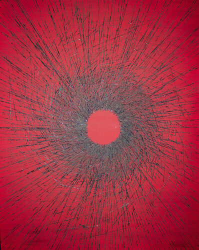 RED SUNSET, AndrBel di Andr Bel, Pittura in vendita su Singulart