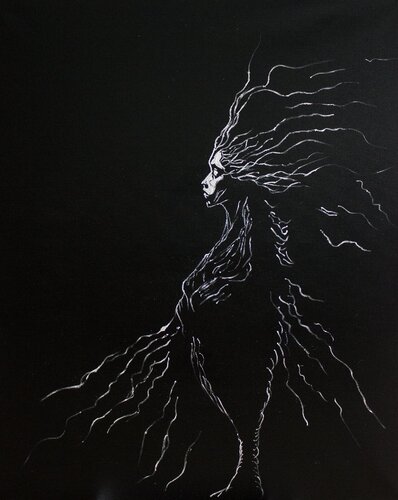 GIRL alone, AndrBel von Andr Bel, Malerei kaufen auf Singulart