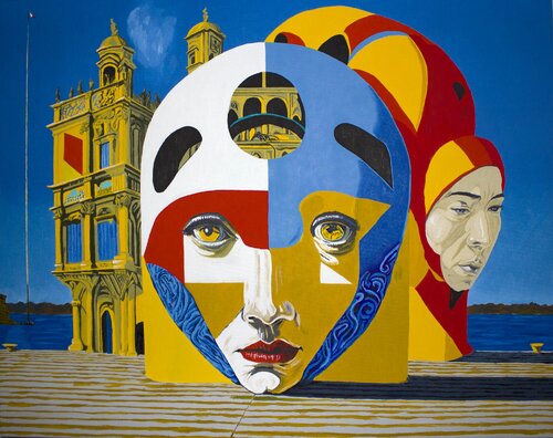 Cantante di Lecco, AndrBel van Andr Bel, Schilderij te koop op Singulart