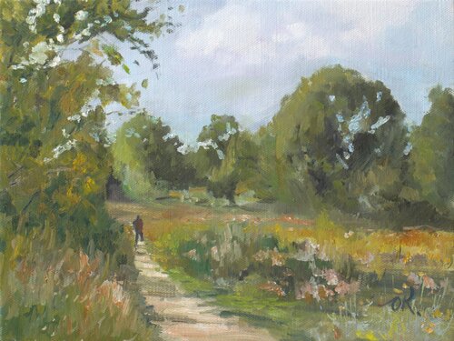 Eucalyptus near Tel Aviv by Oleg Kamaev, Painting for Sale on Singulart
