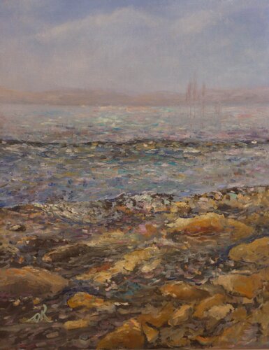 Sea Of Galilee van Oleg Kamaev, Schilderij te koop op Singulart