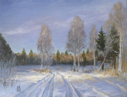 The Last Winter Day von Oleg Kamaev, Malerei kaufen auf Singulart