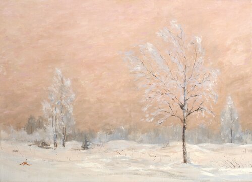 Winter Silence von Oleg Kamaev, Malerei kaufen auf Singulart