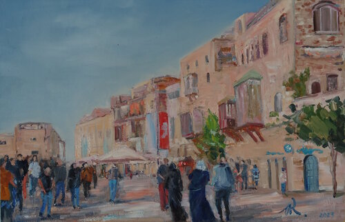 Old Town of Jaffo von Oleg Kamaev, Malerei kaufen auf Singulart