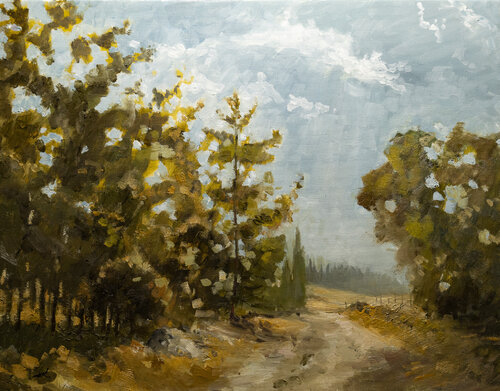 Road To Lower Galilee van Oleg Kamaev, Schilderij te koop op Singulart