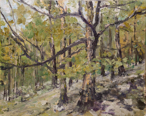 Young Larch von Oleg Kamaev, Malerei kaufen auf Singulart