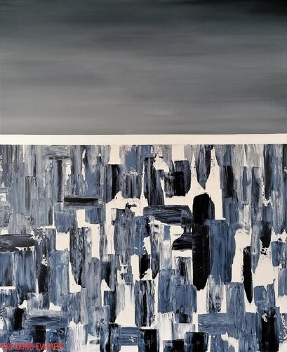The sheltering Sky III - Winter von Jacqueline Mac Mootry-Everaert, Malerei kaufen auf Singulart