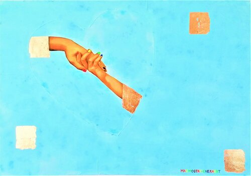 Take my Hand von Jacqueline Mac Mootry-Everaert, Malerei kaufen auf Singulart