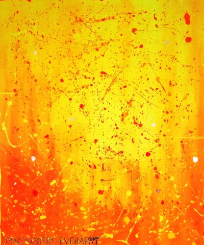 # 81 - Ode to Pollock - The Gold and Copper Collection von Jacqueline Mac Mootry-Everaert, Malerei kaufen auf Singulart