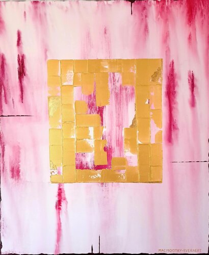 Aurum Fenestra II - Magenta von Jacqueline Mac Mootry-Everaert, Malerei kaufen auf Singulart