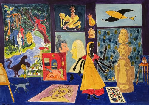 Goddess Durga Art Studio I Michel TESTARD