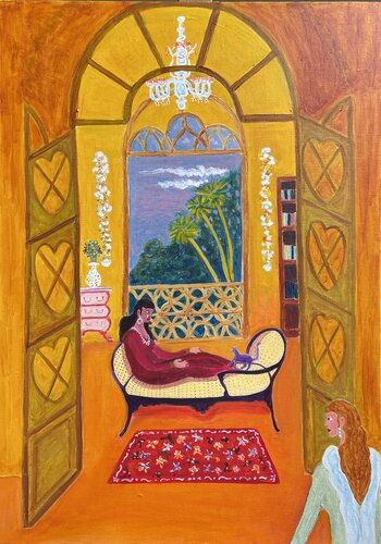 Goa, room with a view von Michel TESTARD, Malerei kaufen auf Singulart