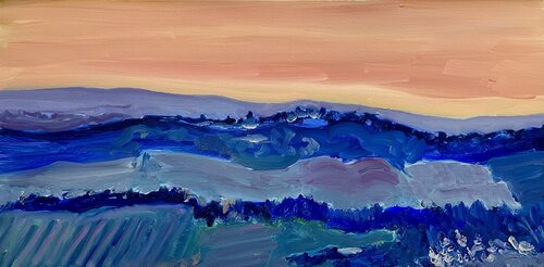 Sunset in Tuscany van Michel TESTARD, Schilderij te koop op Singulart
