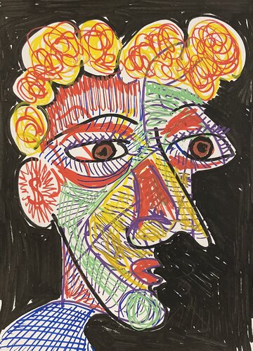 Portrait sketch 2 van Michel TESTARD, Schilderij te koop op Singulart