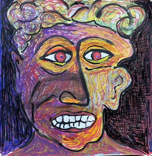 Portrait sketch 3 van Michel TESTARD, Schilderij te koop op Singulart