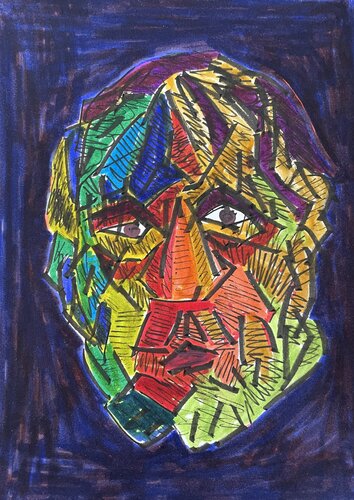 Portrait sketch 4 van Michel TESTARD, Schilderij te koop op Singulart