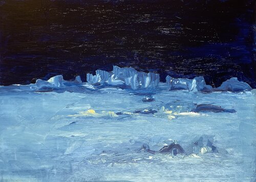 Fairy fort in blue Michel TESTARD