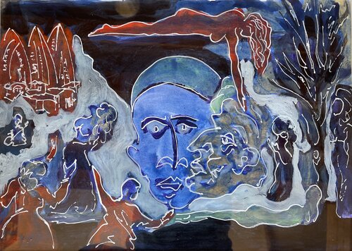 Peter the fool's dream by Michel TESTARD, 종이 for Sale on Singulart
