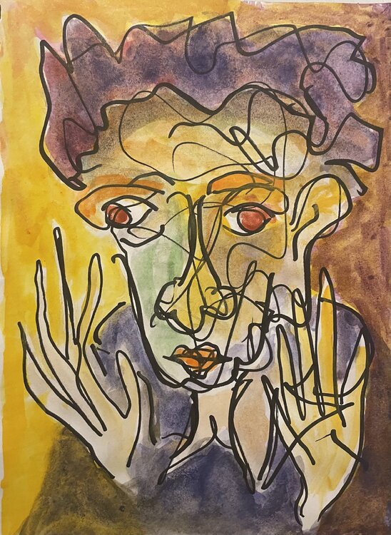 Portrait sketch 5 Michel TESTARD