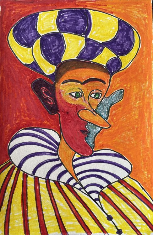 Portrait of a fool Michel TESTARD