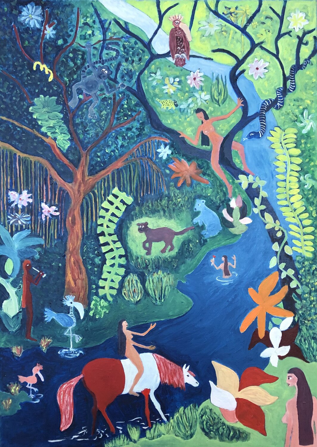 Jungle nymphs party Michel TESTARD