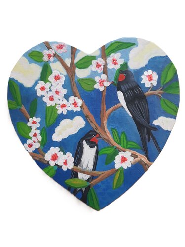 CUORE DI RONDINI von Giacomo Beniamino Lauro Toselli, Malerei kaufen auf Singulart