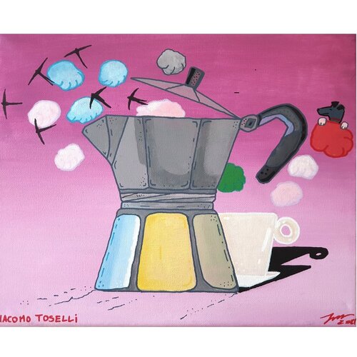 caffè rondini von Giacomo Beniamino Lauro Toselli, Malerei kaufen auf Singulart