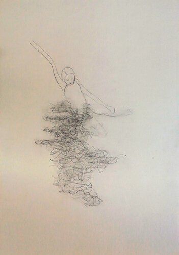 knots #5 van Irene Schüller, Tekening te koop op Singulart