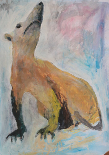 Nasenbär von Irene Schüller, Malerei kaufen auf Singulart