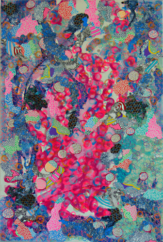 Eiskristall Blau di Katharina Wahlefeld, Pittura in vendita su Singulart