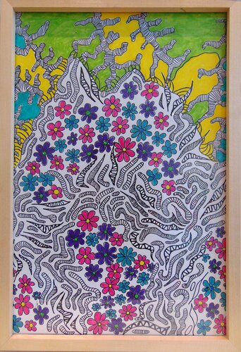 erste Frühlingsluft van Katharina Wahlefeld, Tekening te koop op Singulart