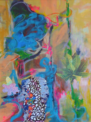 Korallengarten Nr. 3 Blue Magic de Katharina Wahlefeld, Obra en papel a la venta en Singulart