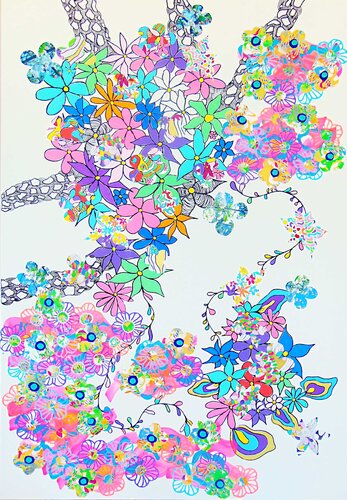 Apfelblüte von Katharina Wahlefeld, Malerei kaufen auf Singulart