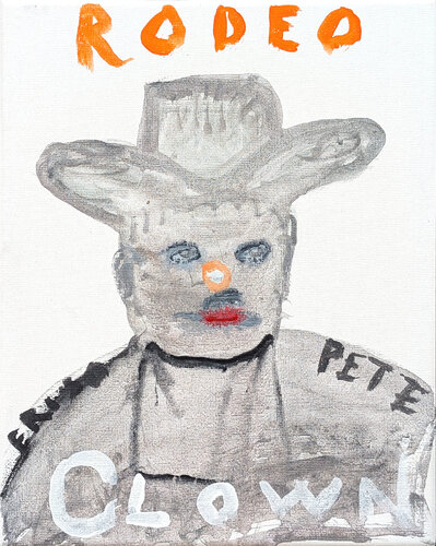 "Rodeo Clown" van Frisco Pete, Schilderij te koop op Singulart