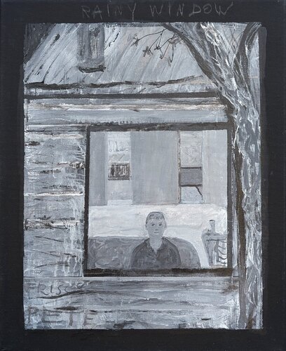 "Rainy Window" van Frisco Pete, Schilderij te koop op Singulart