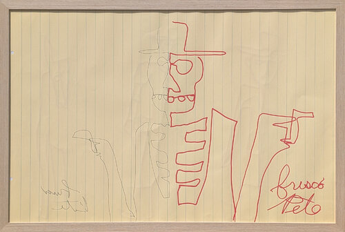 “Skeleton with Hat” van Frisco Pete, Werk op papier te koop op Singulart