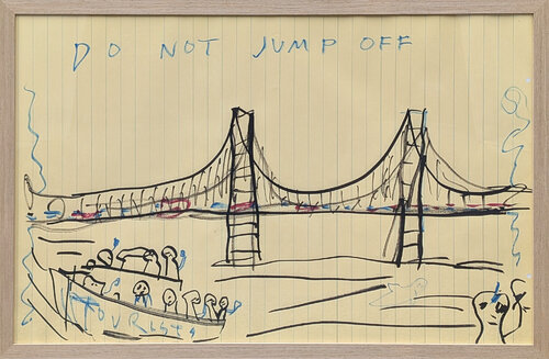 "Warning" de Frisco Pete, Obra en papel a la venta en Singulart