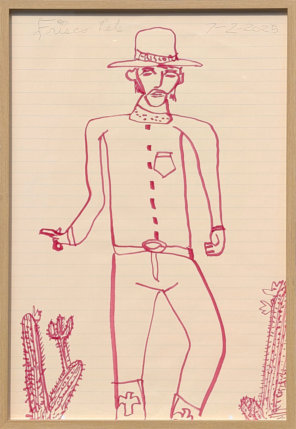 "Gunslinger with Flowering Cacti” Frisco Pete