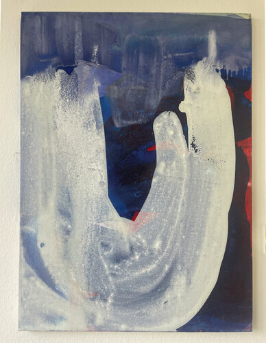 Weiße Welle di Anna Eibl-Eibesfeldt, Pittura in vendita su Singulart