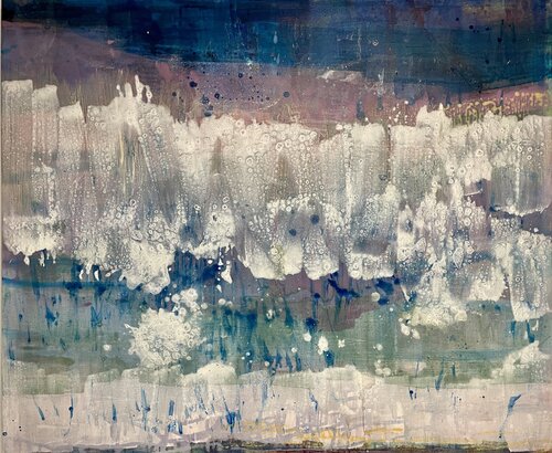 Weiße Landschaft di Anna Eibl-Eibesfeldt, Pittura in vendita su Singulart