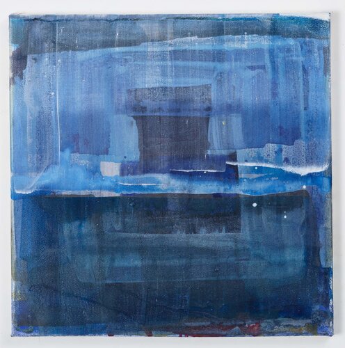 Blaues Quadrat Anna Eibl-Eibesfeldt