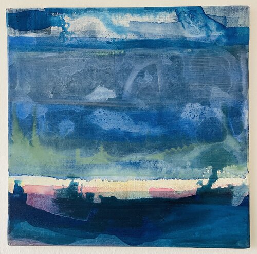 Rosa Horizont di Anna Eibl-Eibesfeldt, Pittura in vendita su Singulart