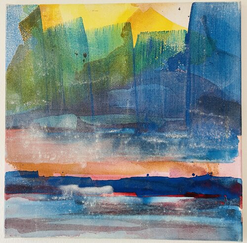 Leuchtender Horizont von Anna Eibl-Eibesfeldt, Malerei kaufen auf Singulart