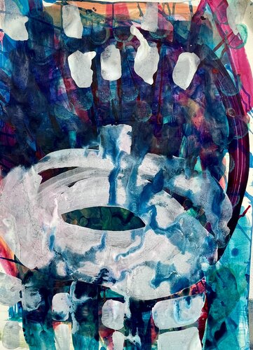 Im Zentrum verschwommen by Anna Eibl-Eibesfeldt, Painting for Sale on Singulart